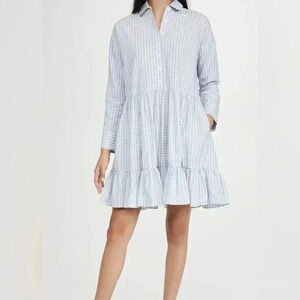 NWT By Timo Cotton Gingham Tiered Shirtdress size XL